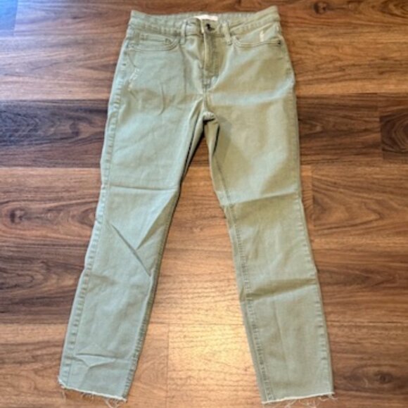 LC Lauren Conrad Denim - LC Lauren Conrad Skinny Ankle Stretch Jeans Women’s Size 8 Green High Rise Pants